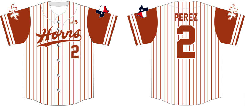 Austin Horns Custom NanoDri Baseball Jersey #J6