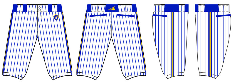 Michigan Brewers Stacheman Elite Custom Knicker Baseball Pants #BP1B