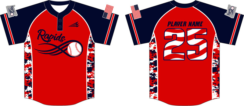 Deschutes Rapids Custom NanoDri Baseball Jersey #J3B