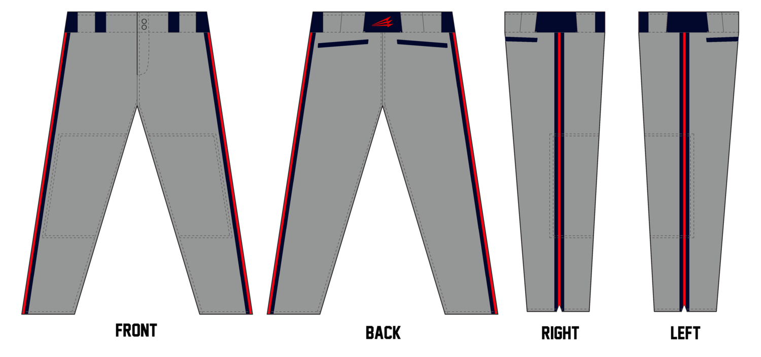Deschutes Rapids Custom Long Relaxed Baseball Pants #BP1C