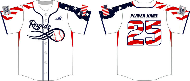 Deschutes Rapids Custom NanoDri Baseball Jersey #J2B
