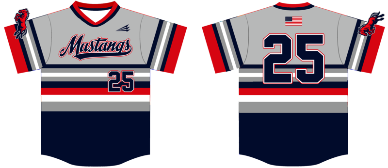 Mustangs (Stinson) Custom NanoDri Baseball Jersey Design #J2E