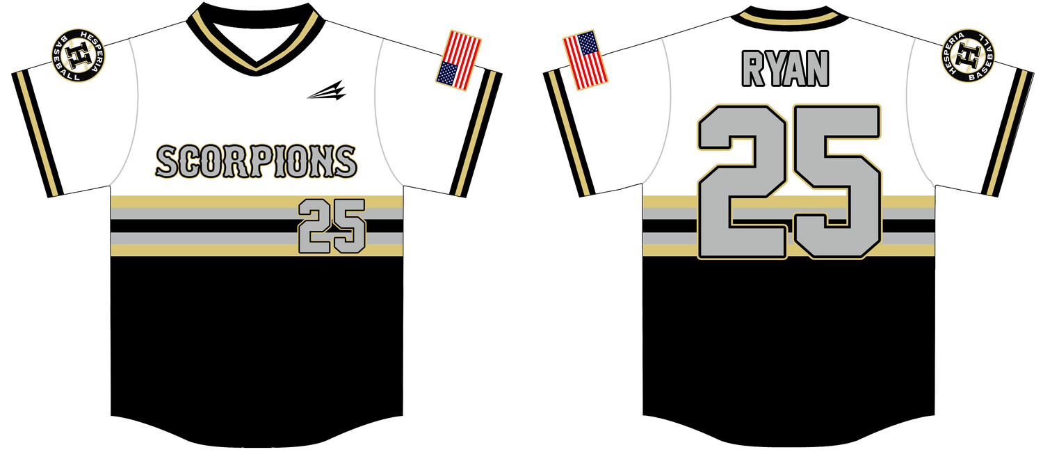 Hesperia Scorpions Custom NanoDri Baseball Jersey #J1C