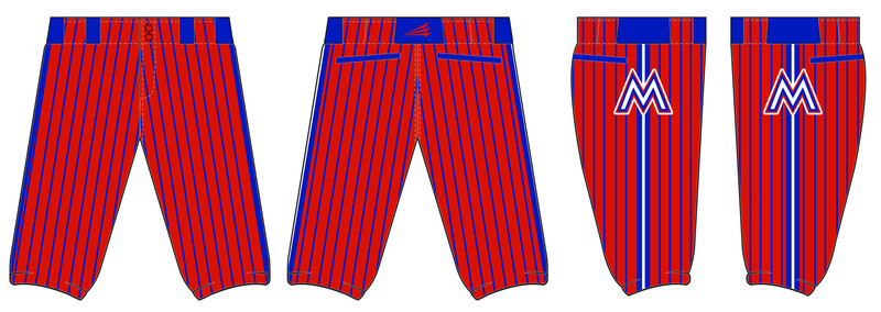West Texas Mayhem Stacheman Elite Custom Knicker Baseball Pants #BP5