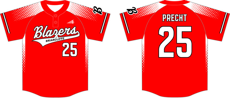 Wheaton Briarcliffe Blazers  Custom NanoDri Baseball Jersey #J1F