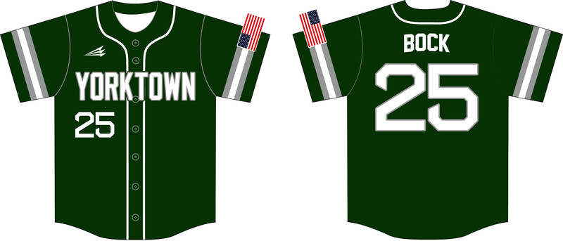Yorktown (YAC) 8u Custom HexaFlex Baseball Jersey Design #J14b