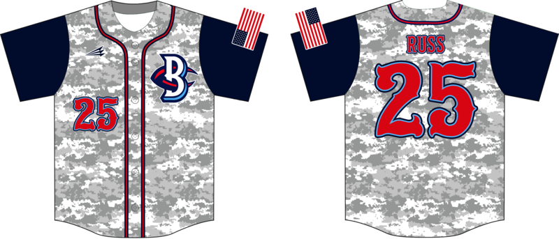 Louisiana BlueClaw Custom NanoDri Baseball Jersey #J8