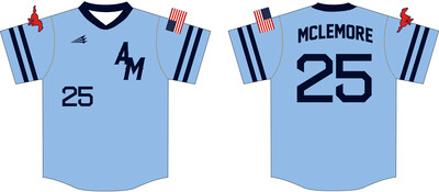 Amarillo Mustangs Custom HexaFlex Baseball Jersey Design #J1B