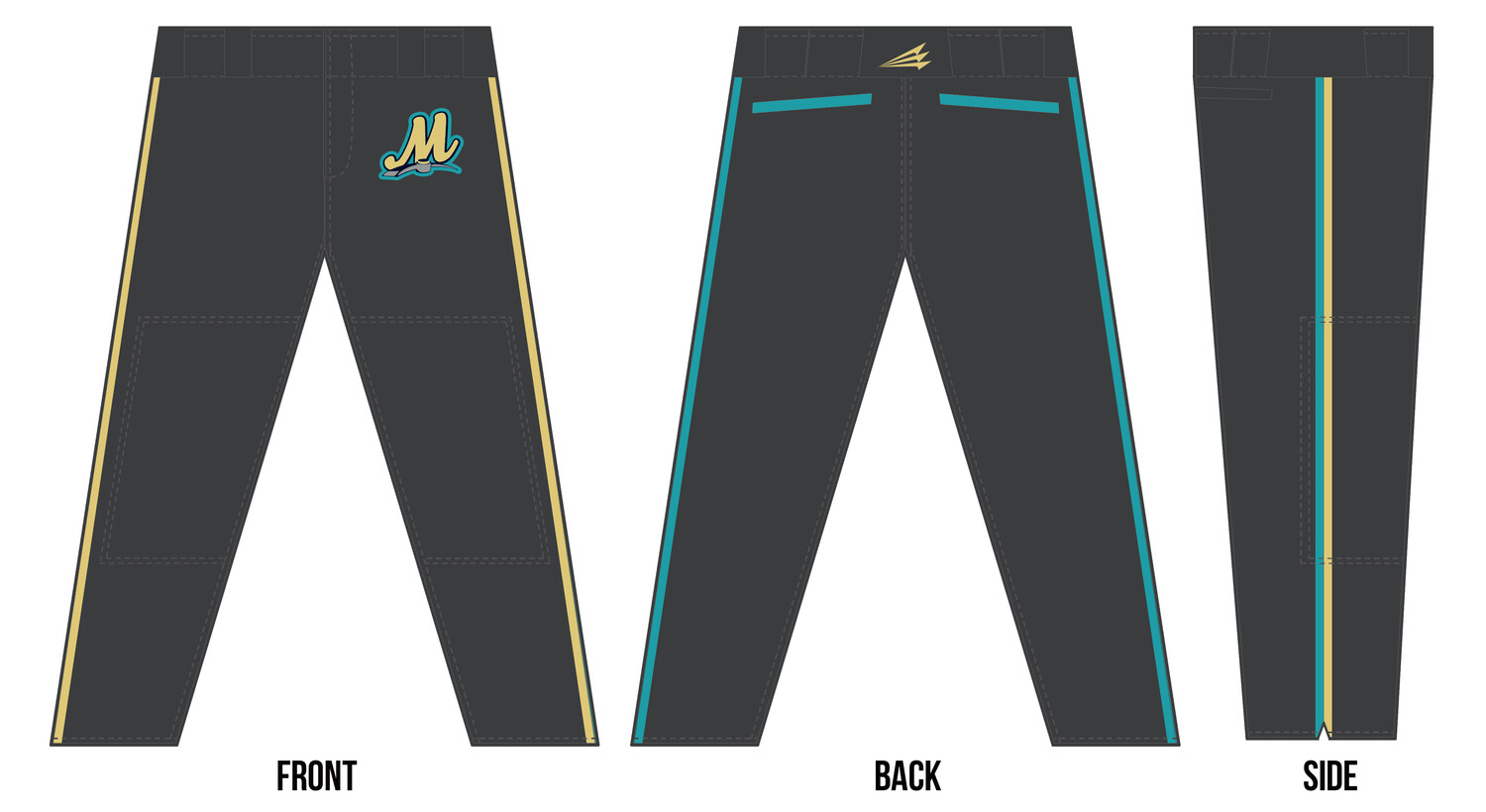 Missouri Miners Custom Stacheman Elite Long Baseball Pants  #BP5B
