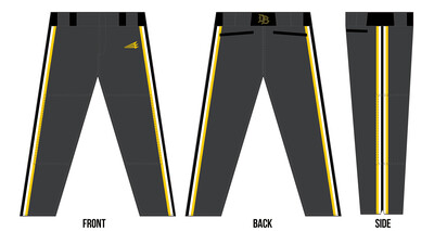 Quincy Dirtbags Stacheman Elite Custom Long Baseball Pants #BP3