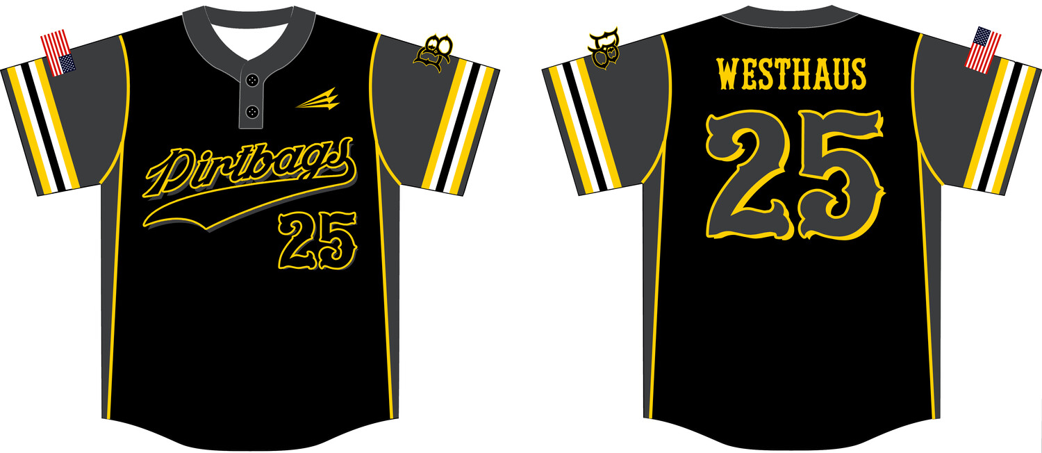 Quincy Dirtbags Custom Hexaflex Baseball Jersey #J11C