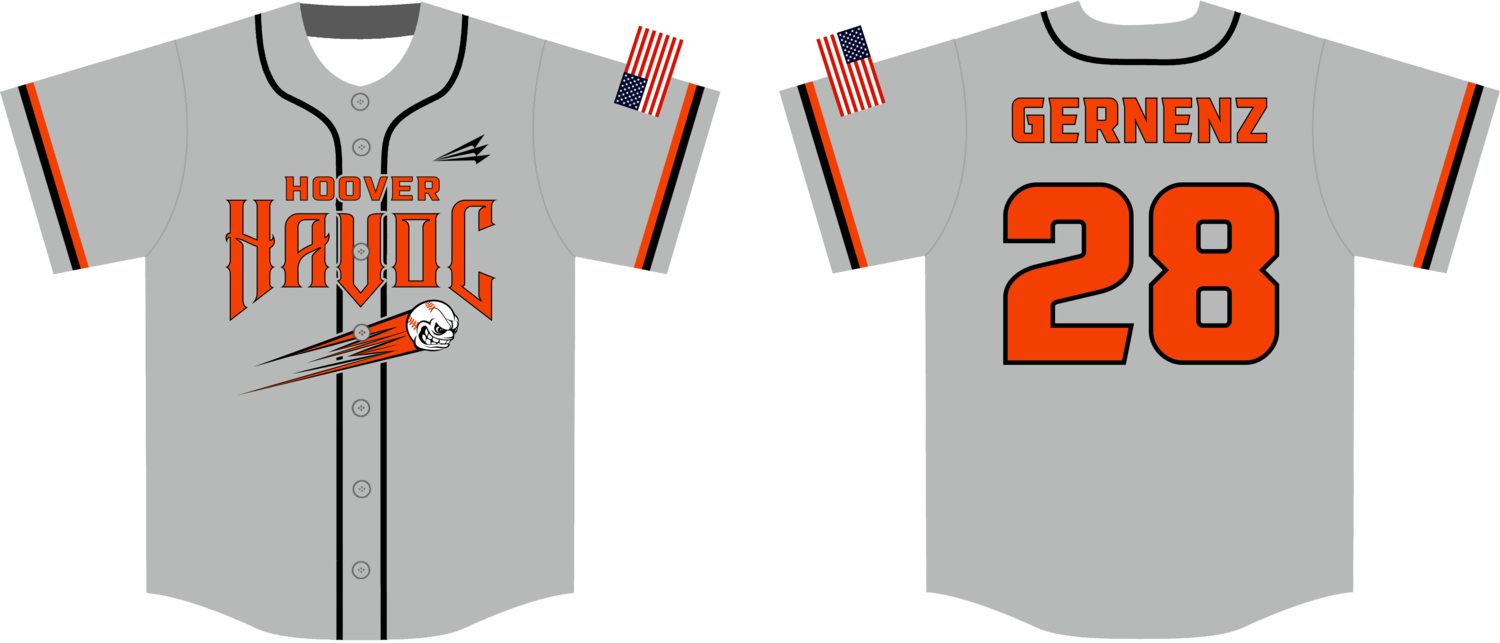 Hoover Havoc Custom Nanodri Baseball Jersey #J4