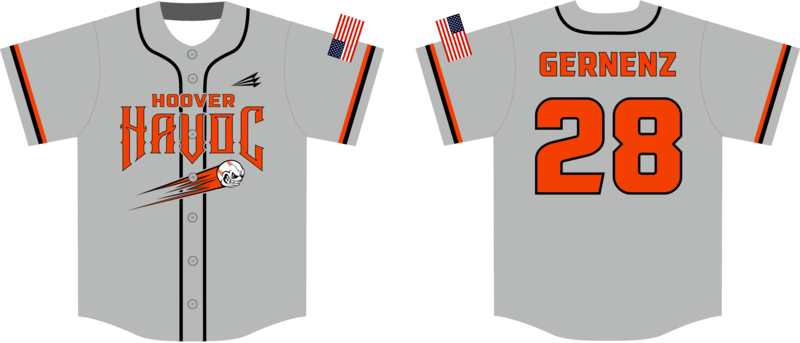 Hoover Havoc Custom Nanodri Baseball Jersey #J4