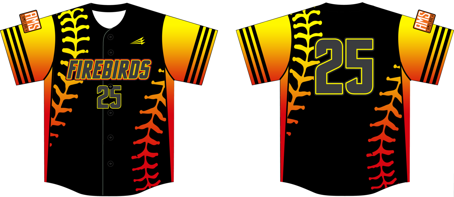 Firebirds (Reed) Custom HexaFlex Baseball Jersey #J3D