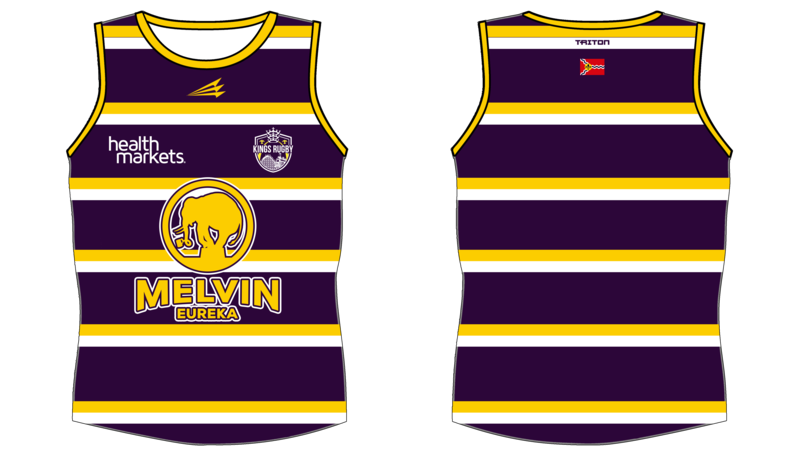 Eureka Kings Custom NanoDri Rugby Singlet #SN8