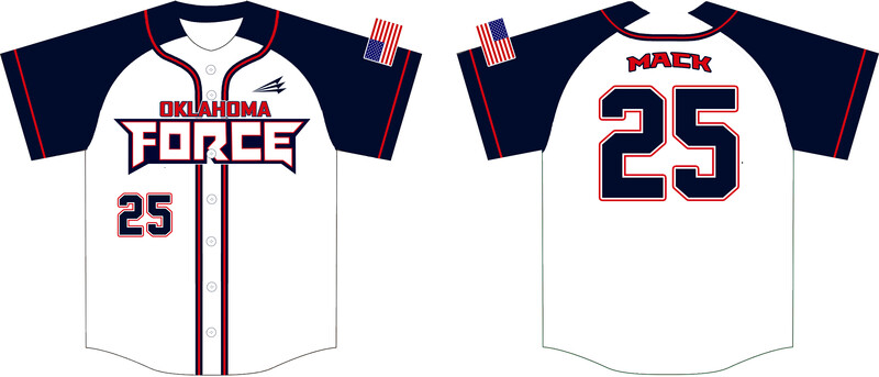 Oklahoma Force Custom HexaFlex Baseball Jersey #J2