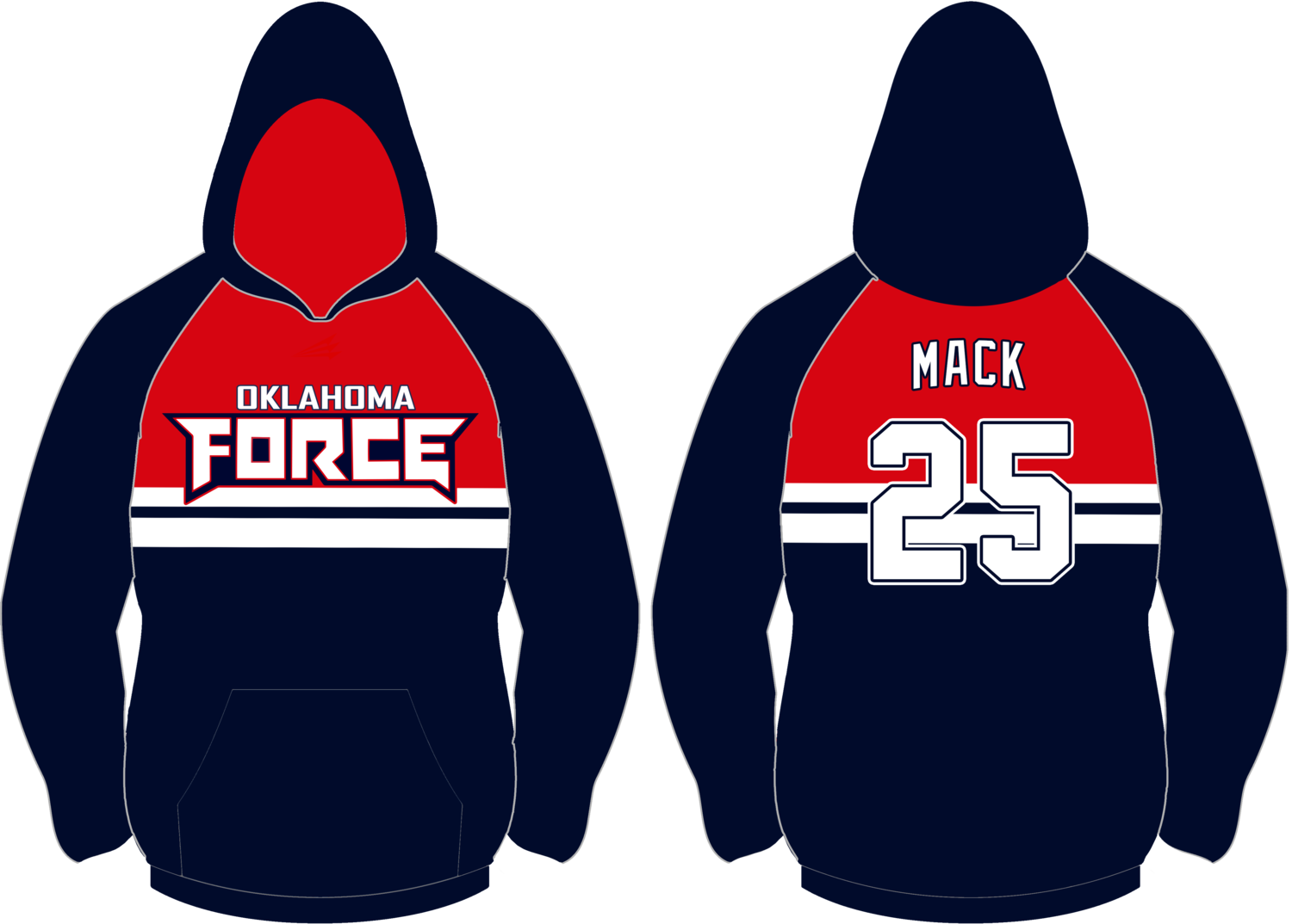 Oklahoma Force Custom Vulcan Hoodie #VH1B