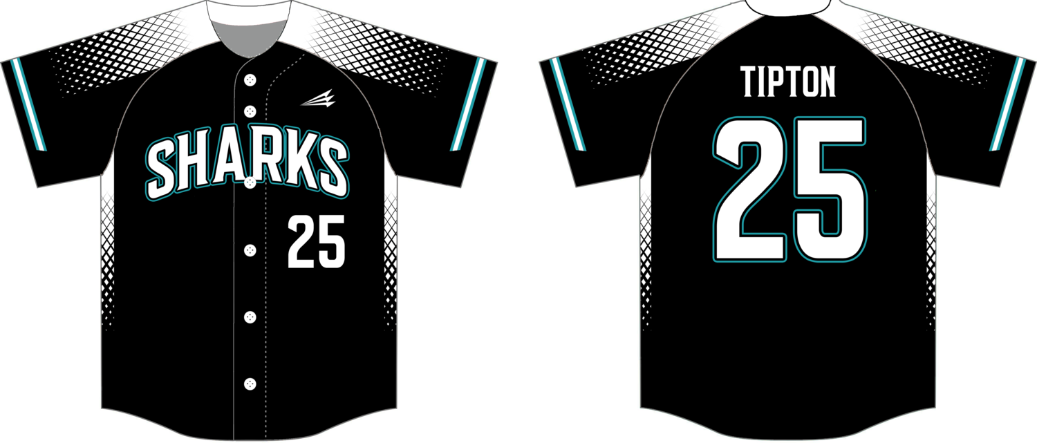 East Texas Sharks Custom NanoDri Baseball Jersey #J2