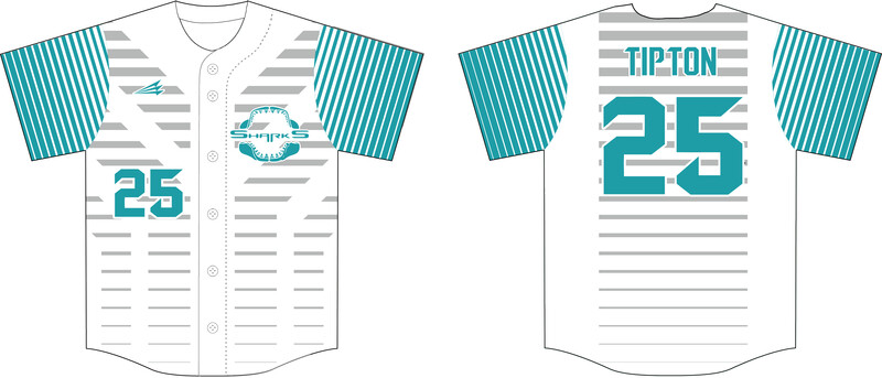 East Texas Sharks Custom NanoDri Baseball Jersey #J3D