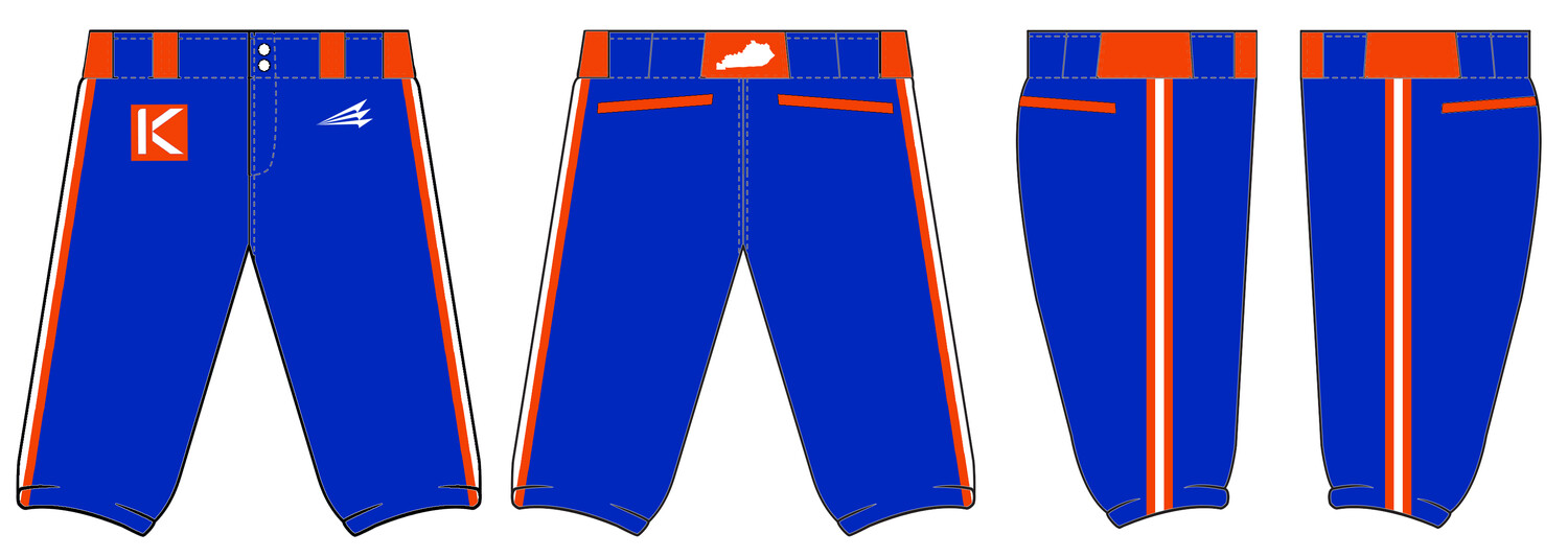 Kentucky Klutch Custom Stacheman Elite Knicker Baseball Pants #FP5B
