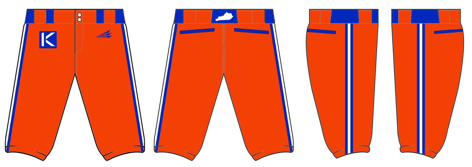 Kentucky Klutch Custom Stacheman Elite Knicker Baseball Pants #FP4B