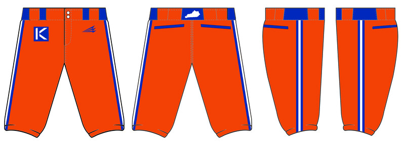Kentucky Klutch Custom Stacheman Elite Knicker Baseball Pants #FP4B