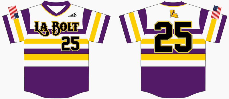 LA Bolt Custom HexaFlex Baseball Jersey #J6