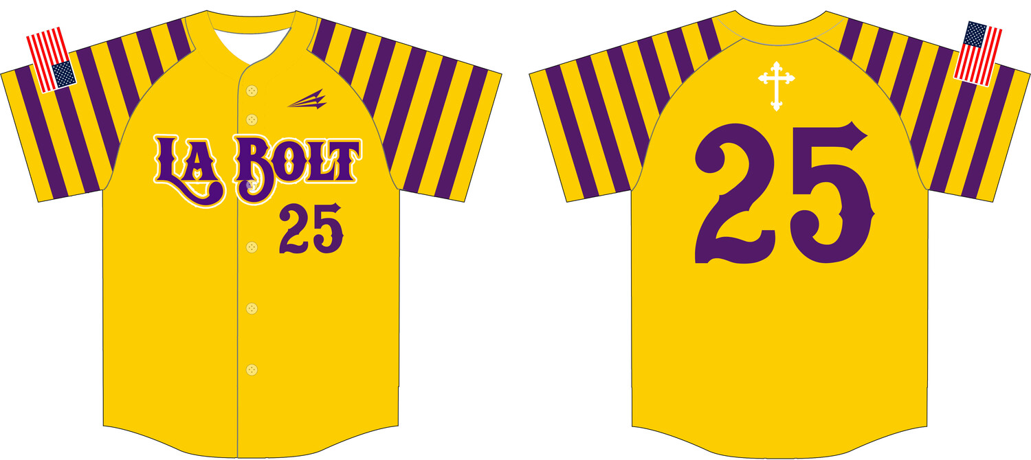 LA Bolt Custom HexaFlex Baseball Jersey #J8B