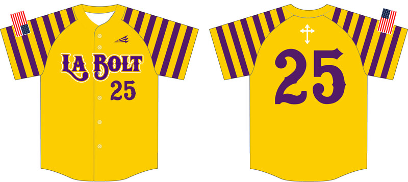 LA Bolt Custom HexaFlex Baseball Jersey #J8B