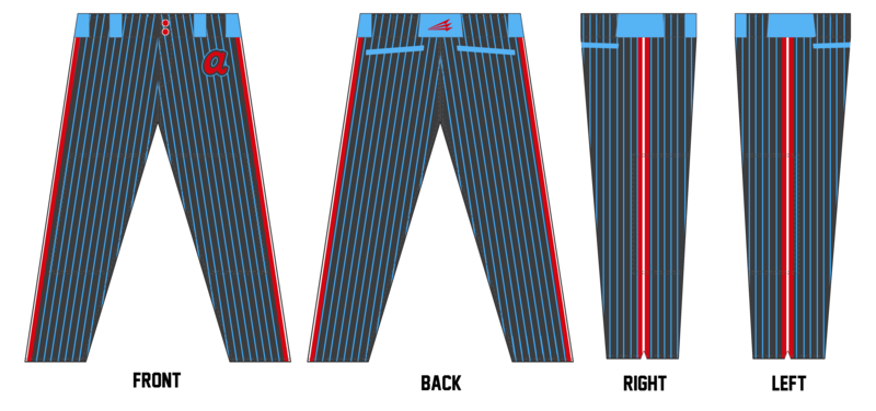 Alabama Aces Custom Stacheman Elite Long Pants #BP22b
