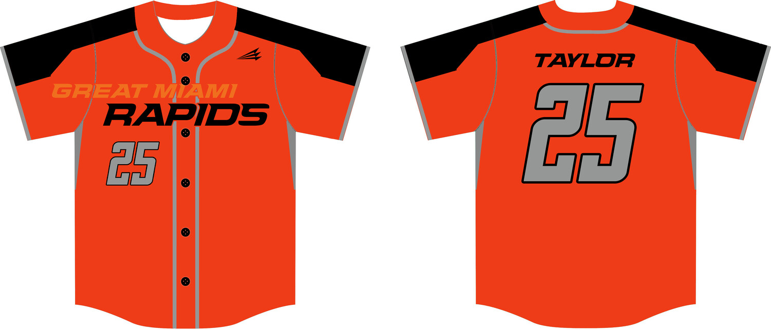Great Miami Rapids Custom NanoDri Baseball Jersey #J3