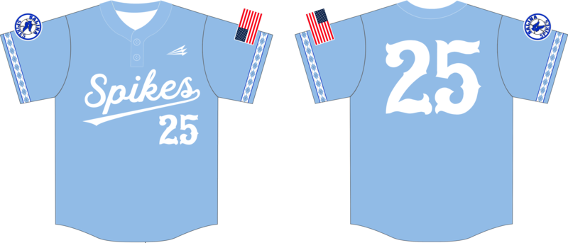 Salina Spikes Custom HexaFlex Baseball Jersey #J24c