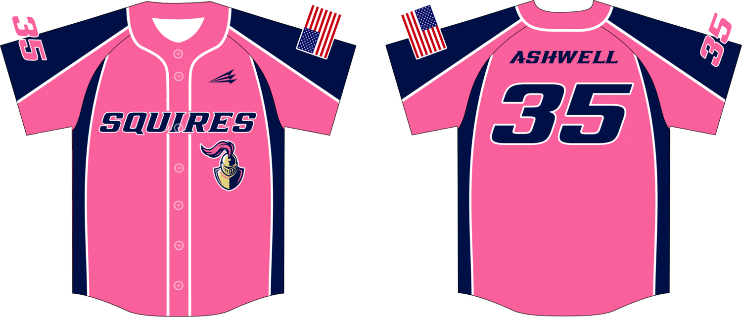 Virginia Squires Custom Hexaflex Baseball Jersey #J4c