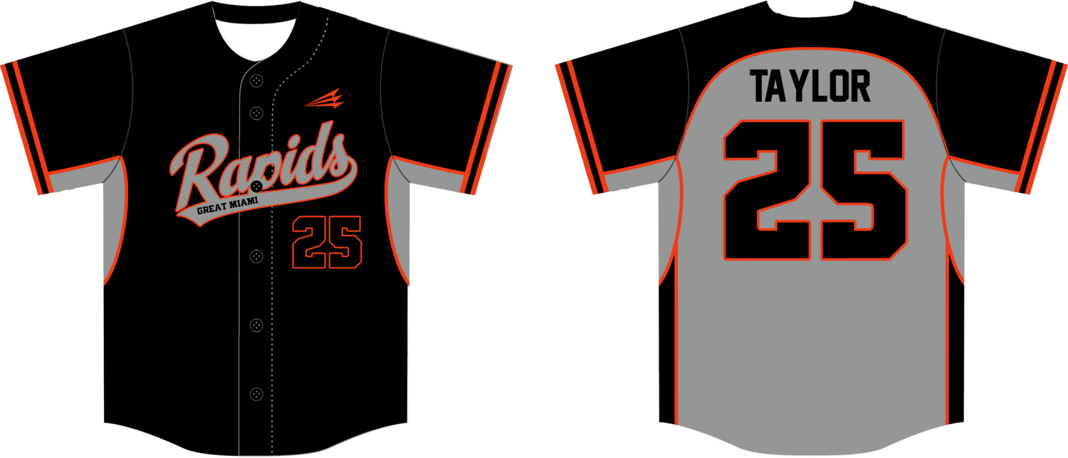 Great Miami Rapids Custom NanoDri Baseball Jersey #J4