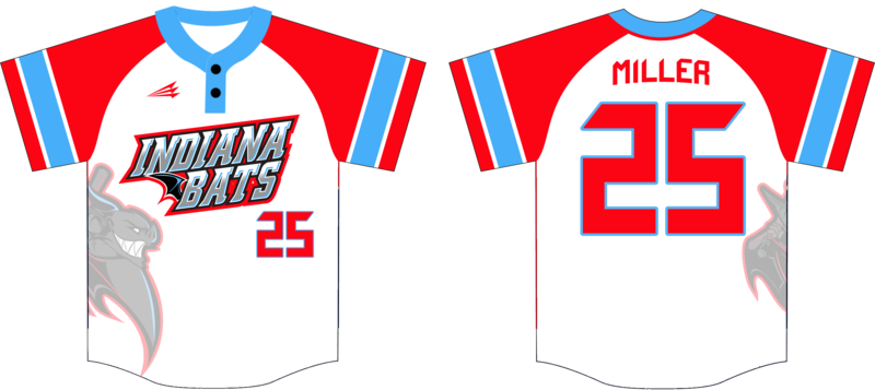 Indiana Bats Custom Nanodri Baseball Jersey #J4d