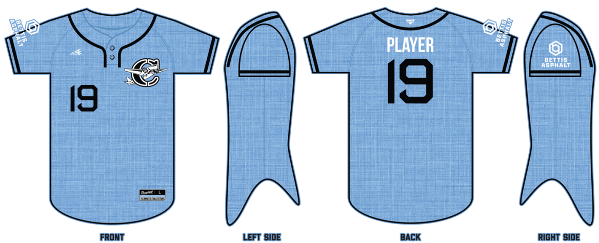 Capital City Bombers NanoDri Baseball Jersey #J1