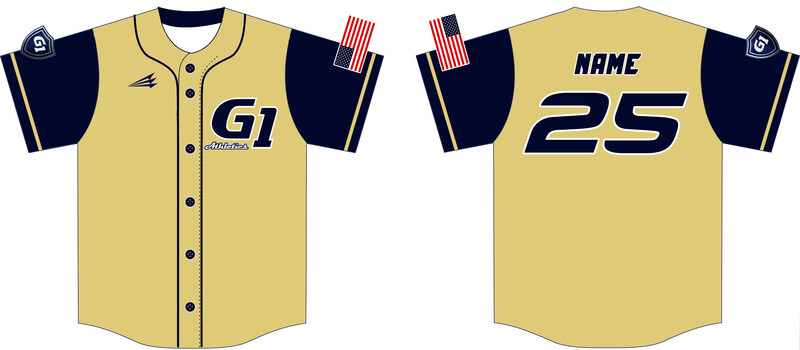 G1 Athletics Custom NanoDri Baseball Jersey #J1B