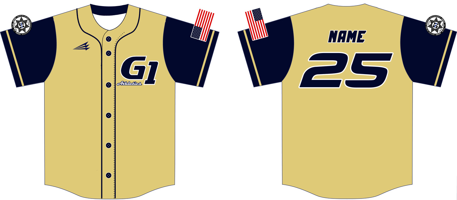 G1 Athletics Custom NanoDri Baseball Jersey #J1C