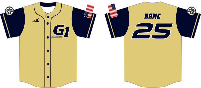 G1 Athletics Custom NanoDri Baseball Jersey #J1C