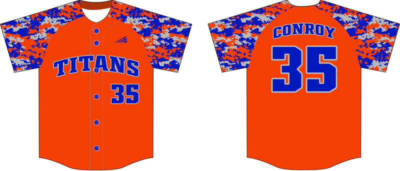Southwest Arkansas Titans Custom Hexaflex Baseball Jersey #7C