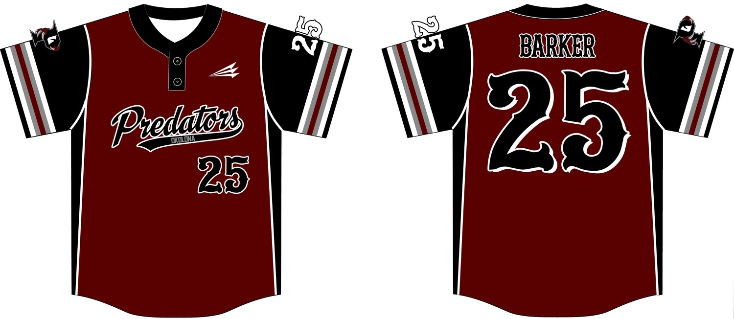 Okolona Predators Custom Baseball Jersey #8C