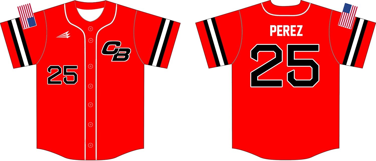 Cal Bandits (Perez) Custom Baseball Jersey #2B