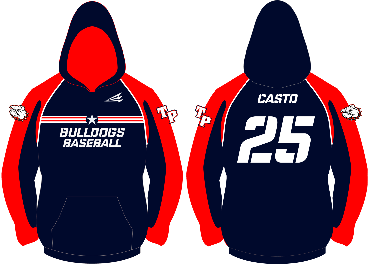 Tinley Park Bulldogs Custom Winterized Vulcan Hoodie #VH1C