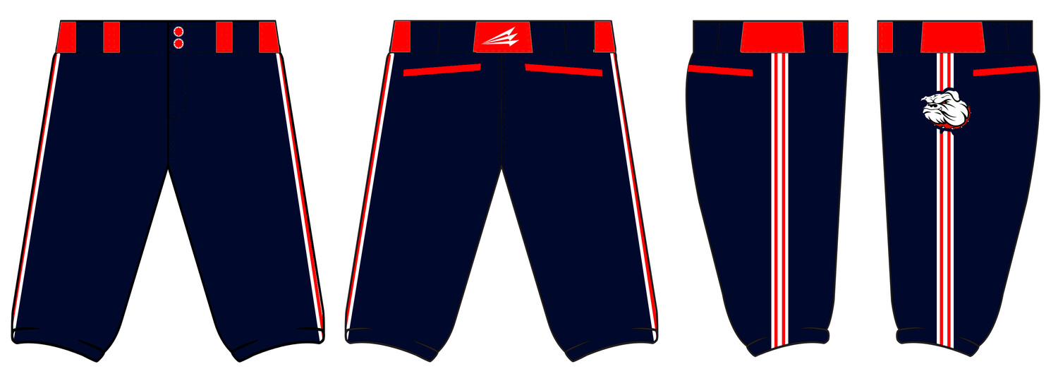 Tinley Park Bulldgos Custom Stacheman Elite Knicker Baseball Pant #BP4