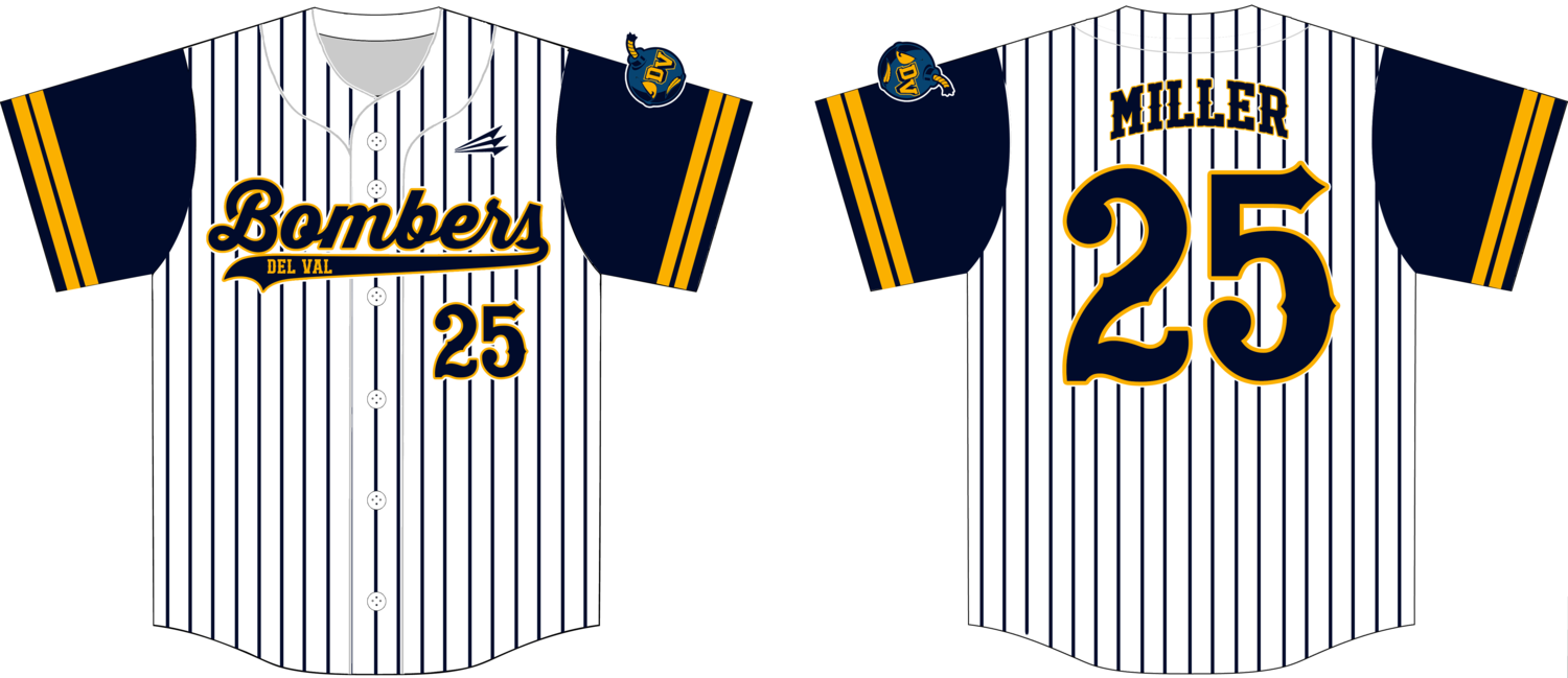 Del Val Bombers Custom Nanodri Baseball Jersey #J1E