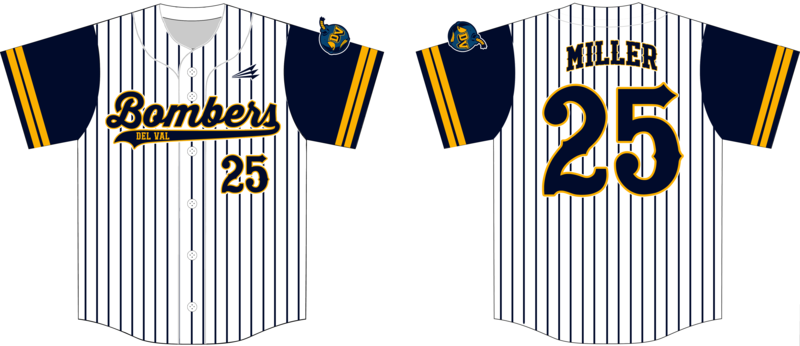 Del Val Bombers Custom Nanodri Baseball Jersey #J1E