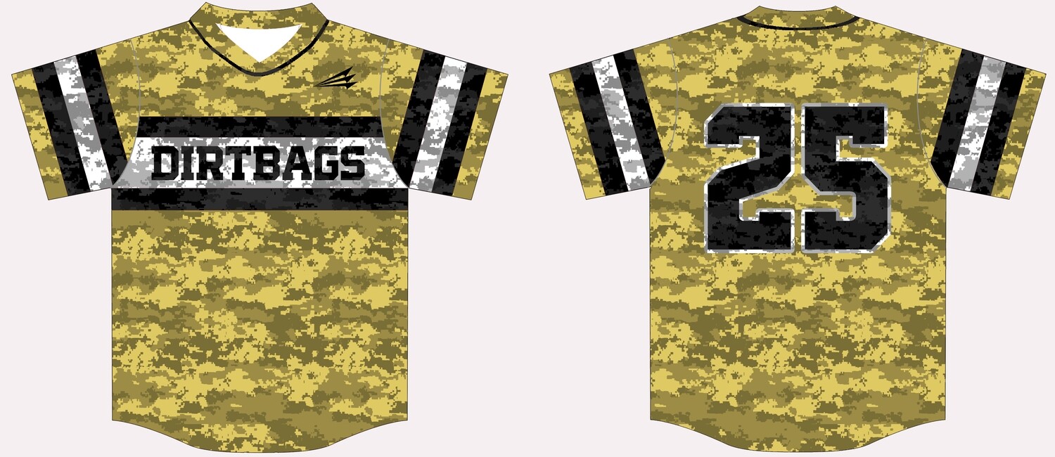 Denver Dirtbags Custom Game Baseball Jersey - D#1