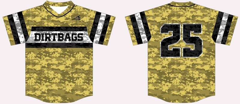 Denver Dirtbags Custom Game Baseball Jersey - D#1