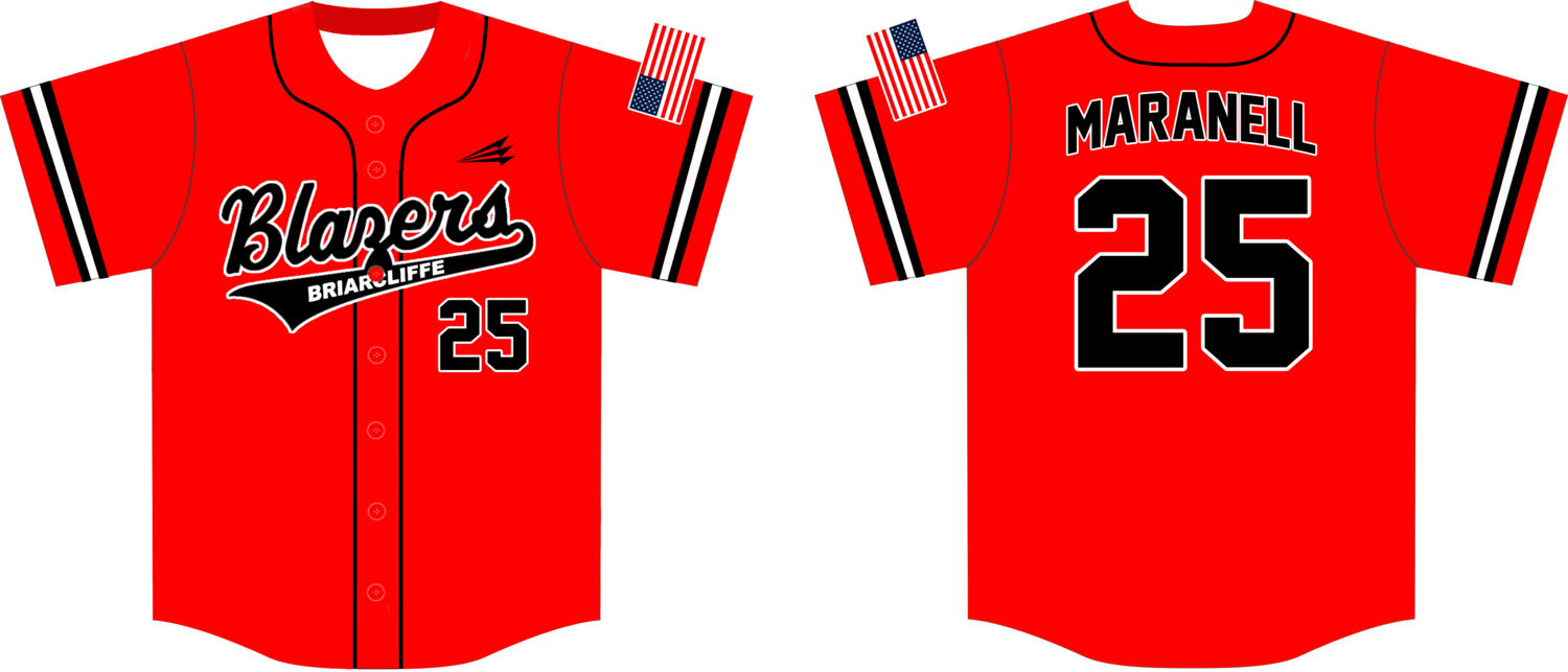Wheaton Briarcliffe Blazers Custom NanoDri Baseball Jersey #J1B
