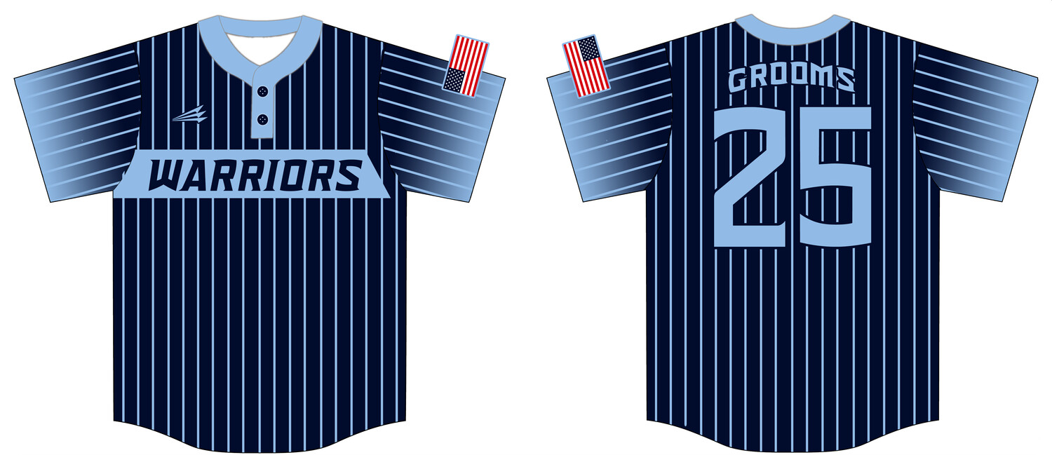 Warriors (Grooms) Custom HexaFlex Baseball Jersey #J3